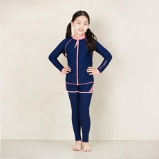 베이직엘르 여아동 래쉬가드 워터레깅스 세트 BEG-S003N