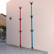 와와 코리아 휴대용 스탠드 옷걸이, 레드