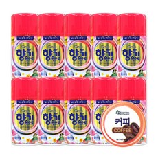 산도깨비 자동향분사 리필형 향기속으로 커피향캔 290ml x 10개, 커피향