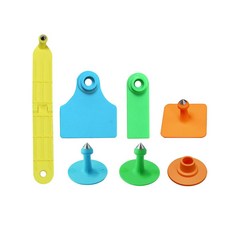 가축 귀표 염소 인식표 축산 번호표 돼지 태그 송아지 젖소 식별, 6. 옐로우 TPU 양 귀표  100개