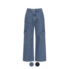 프로젝트엠 PRJCT 여성 와이드핏 워크 데님 팬츠_EYE2DP2400 944943