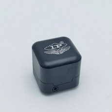 台灣出貨 檯球鋁合金巧克夾磁力巧粉盒金屬斯諾克杆檯球方形巧粉套通用配件, 黑色LP強磁巧克盒+扳手, 1個