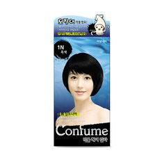 과일나라 컨퓸 먹물 헤어염색약 무PPD 순한 염모제 새치커버(1N/2N/3N/5N) 2개, 1N(흑색)