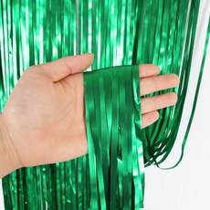 파리스 데코 수술 파티커튼, 4개, 새틴그린