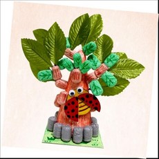 [생활의힘]아트콘 무당벌레 나무 만들기/3매, 본상품