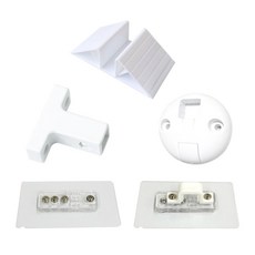 21세기트랜드 펫세이프 F635 반자동 양방향 안전문 펜스 추가 부품, T자형 마감캡, 1세트, 화이트