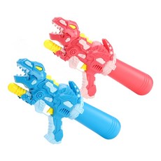 台灣出24H開發票 39公分恐龍造型加壓中型水槍 888玩具 888便利購, 1個, 粉紅色