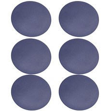 PDETVEO 음료용 10.2cm 4인치 원형 컵받침 6개 따뜻한 음료와 차가운 음료 방수 표면이 있는 미끄럼 방지 테이블 프로텍터 블랙 262847, 블루