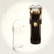 한스밀 화장실 세면대 타일 부착 면도기 수납 홀더 면도기벽면수납, 블랙