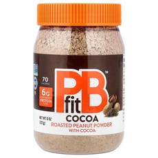PBfit 볶은 땅콩 분말 코코아 함유 227g(8oz) PBfit (피비핏), PBfit, 볶은 땅콩 분말, 코코아 함유, 227g(