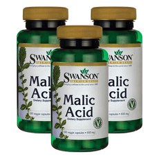 SWANSON 斯旺森 蘋果酸補充膠囊 600mg, 100顆, 3罐