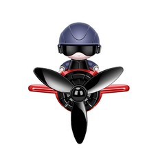 머레이 차량용 송풍구 거치용 프로펠러 방향제+리필 구성 모음, 스피드헬멧 레드, 1개