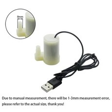 초저소음 5V USB 브러시리스 물고기 모터 미니 분수 순환 수경 펌프 탱크 폭포 잠수정 프로세스, 1개