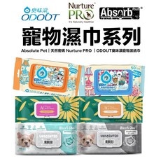 Absolute Pet Nurture PRO AG Silver 寵物濕紙巾 綠茶 100抽 犬貓清潔擦拭巾, 1個, 【 天然密碼】單包100抽-綠茶