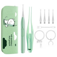 [2 USB 귀 빛 빛 빛나는 귀 굴 점 세트] 충전식 빛나는 귀 돋보기 귀 청소