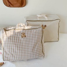 옷장 이불장 서랍 정리 낮잠 이불 보관 가방, 곰돌이