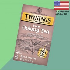 트윈잉스 퓨어 우롱차 티백 20개 1.41온스 40g Twinings Pure Oolong Tea 20 Bags 1.41oz, 1