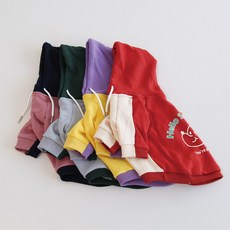 유앤펫 강아지 스위티 컬러팝 후드티, 퍼플, 1개