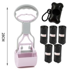 精選優品 撿便器 拾便器 折疊拾便器 拾便袋 剷屎神器 便攜折疊狗狗拾便器外出遛狗不臟手撿便器狗屎夾子家用剷屎, 小號魅力紫（套餐二）, 1個