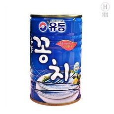 꽁치김치찌개용 통조림 400g 캠핑 반찬 꽁치조림캔 식사 캠핑요리 단백질반찬, 유동 꽁치 400g