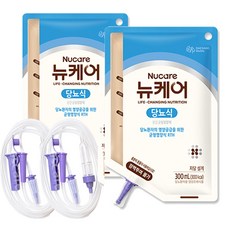 뉴케어 당뇨식 RTH 파우치 낱개 (피딩줄포함), 300ml, 2개