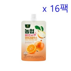 농협식품 농협 양파감귤주스 100ml 16팩 간편한 맛있는 음료 티타임 디저트 탕비실 사무실 홈카페