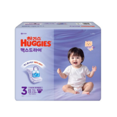 하기스 맥스드라이 밴드형 기저귀 남녀공용 중형, 3단계, 144매