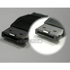 小白的生活工場*PRO-BEST ESATA 轉接頭ADP-001[線M-線M]*, 1個