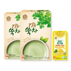 우리차 17곡 쑥차 50Tx2개+레몬즙 14T, 17g, 2개, 50개입