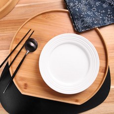 더홈스 뱀부 반달 트레이 인테리어소품, default, 1개