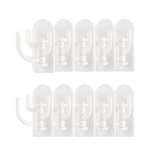 라이프홈 선인장 후크 3단 회전형, 10개, 화이트