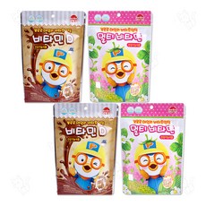 뽀로로 데일리 비타츄잉정 딸기맛+초코맛 2종, 2세트, 15정