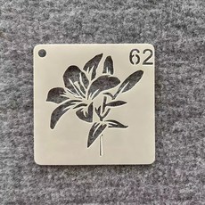 꽃 자연 동물 스텐실 도안 다회용 두꺼운 재사용, 1박스, 62