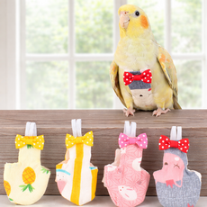 아이레노 앵무새 기저귀 옷 산책용 외출복 통기성 부드러운 소재, 1개, 수박-M