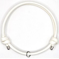 끈별도 강아지 목걸이줄 고양이 목걸이 끈별도, 13.화이트, 1개