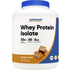 nutricost 乳清蛋白粉 海鹽焦糖風味, 2.268kg, 1罐