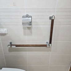 (공식 판매사) 국산 CE460 108cm 국산 장애인 L자 핸드레일 화장실 안전손잡이 안전바 벽부형 노인 장기요양 복지용구 실버용품 요양등급 어르신용품, 노인장기요양등급 할인구매(본인부담금 15%), 1개