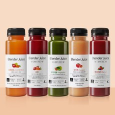 클렌즈주스 3일 집중 5종 15병 휴롬 착즙100% 비가열 CCA ABC 블렌더주스, 15개, 210ml