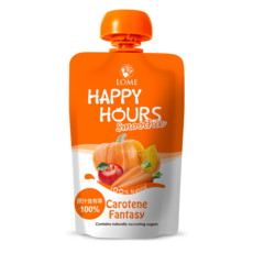 大地之愛 HAPPY HOURS 生機纖果飲, 100g, 1個, 蘋果+南瓜+胡蘿蔔(6M+)