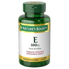 네이쳐스바운티 Nature's Bounty E-400 IU Pure dI-Alpha Softgels 120 Count, 1개