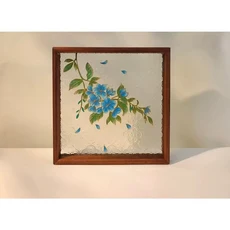 景泰藍掐絲琺琅畫DIY材料包 中國風花卉擺飾禮物, 雪蘭花