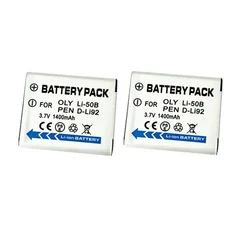 호환 올림푸스 터프 8000 D-760 SP-720UZ 스타일러스용 배터리 충전기, 02 2 Battery