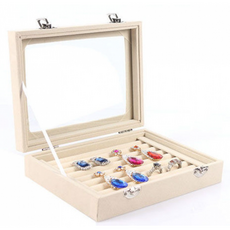 오브민 벨벳 쥬얼리 액세서리 보관함, 1개