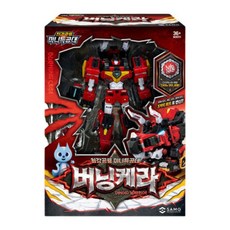 미니특공대 최강공룡 시즌7 버닝케라 로봇장난감, 레드, 1개
