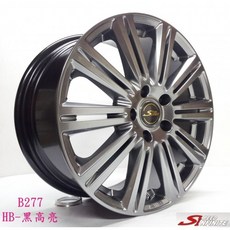 FK鋁圈 17吋 5/112 B277 黑高亮 鋁合金輪圈 汽車改裝, 1個