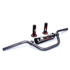오토바이 7/8 자전거 알루미늄 튜브 바 "22mm 핏 핸들 Motocross 먼지 두께 모토 6065 5mm, 08 Gray A, 1개