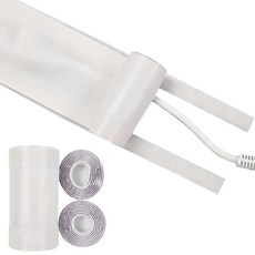 전선몰딩 전선가리개 다용도 사무실 선정리 쫄대 벨크로타입, 화이트, 1개