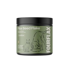 FOURFLAX 紐西蘭 Flax Seed Flake 寵物營養補充品 Omega-3 犬貓通用, 130g, 1個, Omega脂肪酸