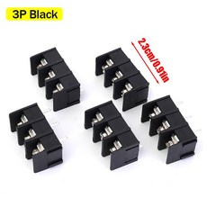 300V/20A KF7 62 2P/3P/4P 회로 배리어 용품 공장 커넥터 가정용 나사식 도구 배선용 터미널 블록 DS-FQ, 5PCS, 3P Bla