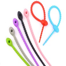 다수랜드 실리콘 타이 1P 티비선정리타이, 레드